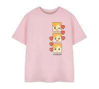 Minecraft Girls Pixel Hearts Short-Sleeved T-Shirt