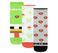 Minecraft Girls Socks Pack of 3 Multicolour 4-6