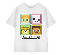 Minecraft Girls Squares Short-Sleeved T-Shirt