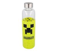 Minecraft Glass Bottle with Silicone Sleeve | Officially Licensed New