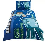 Minecraft Glow in the Dark Kids Bedding Set Single Duvet