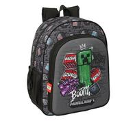 MINECRAFT GRAFFITI - Children's School Backpack, Adaptable to Trolley, Ideal for School Ages, Comfortable and Versatile, Quality and Resistance, 32 x 12 x 38 cm