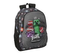 MINECRAFT GRAFFITI - Children's School Backpack, Ideal for Children of Different Ages, Comfortable and Versatile, Quality and Resistance, 32 x 16 x 44 cm