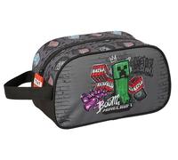 Minecraft Graffiti Cosmetic Bag for Kids, Medium with Handle, Kids Toiletry Bag, Adaptable to Cart, Easy Cleaning, Convenient and Versatile, Quality and Resilience, 26 x 12