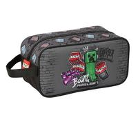 Minecraft Graffiti - Medium Shoe Rack, Multipurpose, Pencil Case, Sport, Extracurricular Shoes, Football, Comfortable and Versatile, 29 x 14 x 15 cm