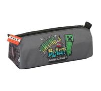 Minecraft Graffiti - Pencil Case with Zip and Compartment, Children's Pencil Case, Ideal for School Age Children, Comfortable and Versatile, Quality and Resistance, 21 x 7 x 8 cm