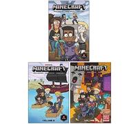 Minecraft Graphic Novel Volume 1-3 Books Collection Set By Sfe R Monster, Sarah Graley