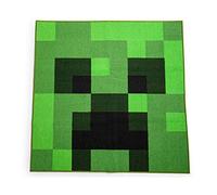 Minecraft Green Creeper Square Area Rug | 52 Inches