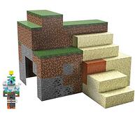 Minecraft GYB91 Overworld Protector Playset, Accessories and Papercraft Blocks, Creative, Building Toy Set for Kids Ages 6 Years and Older, Multicolor, 2.0 cm*2.0 cm*2.0 cm