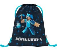 Minecraft Gym Bag for Children - Sports Bag Girls Boys - Shoe Bag for School, Sports Gym Bag, Blue Axe