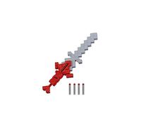 Minecraft Heartstealer Toy Sword, Blasts Darts, Includes 4 Elite Foam Darts, Design Inspired by Minecraft Sword in The Game