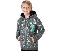 Minecraft Hoodies for Boys & Teens 7-14 Years, Sherpa Fleece Lined Hooded Jacket, Creeper & Steve Sweatshirt, Gamer Gifts (13-14 Years, Grey)