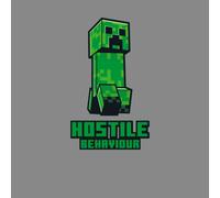 Minecraft Hostile Behaviour Unisex T-Shirt - Grey - XL