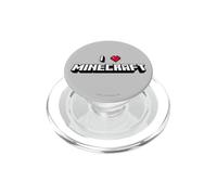 Minecraft I Heart Minecraft Logo PopSockets PopGrip for MagSafe