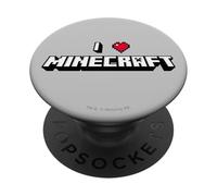 Minecraft I Heart Minecraft Logo PopSockets Swappable PopGrip