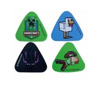 Minecraft Icon Erasers Set (Pack of 4) (One Size) (Multicoloured)