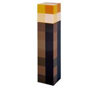 Minecraft Iconic Shape Torch Drinks Bottle | Eco Freindly BPA-free Plastic Water Bottle with Screw on lid | Gift for Minecraft fan & Collector | Officially licensed Merchandise 650ML