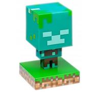 Minecraft Icons Drowned Zombie 3D Desktop Light Lamp Paladone Products