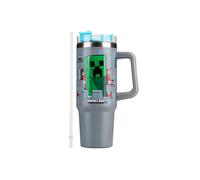 Minecraft Insulated Bradley Mug 840Ml/28Oz Tumbler Travel Hot & Cold In Grey Grey One Size