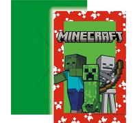 Minecraft Party 6 Invitations & Envelopes