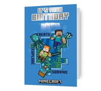 minecraft, generic, birthday card