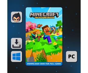 Minecraft Java & Bedrock Edition - Full PC Game Key Windows 10 & 11