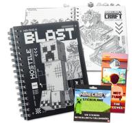 Minecraft Journal Set - Bundle with Creeper Notebook with Tab Dividers Plus Stickers, More for Kids, Teens, and Adults | Minecraft Journal Notebook