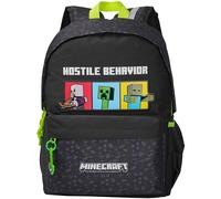 Minecraft Juvenil Adaptable Hostile Behavior 42.5x31x13.5 Cm 18l Backpack