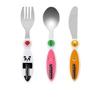 Minecraft Kids 3 Piece Cutlery Set - Includes Knife, Fork and Spoon | Child-Friendly Stainless Steel Flatware Set, BPA-free, food-Safe Material Children's Travel Cutlery Set | Non-Slip & Reusable