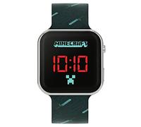 Minecraft Boy's Digital Quartz Watch with Silicone Strap MIN4097