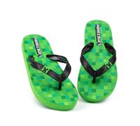 Minecraft Kids Green Flip Flops | Size: 1 Minecraft Green 1