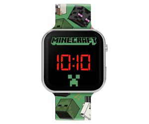Minecraft Kids Green Plastic Strap Watch