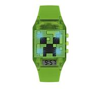 Minecraft Unisex Kid's Digital Analog Quartz Watch with Rubber Strap MIN4014