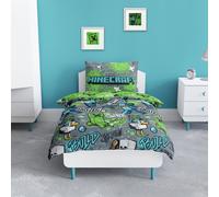 Minecraft Kids Grey Bedding Set - Single