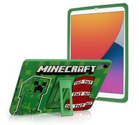 Minecraft Kids iPad Case - 10.9 Inch Case for iPad 10th Generation (2022) & A16 11th Generation 11 inch (2025) - Tablet Cover with Stand, Shockproof Silicone Protector