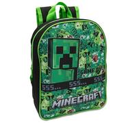 Minecraft Kids Small Backpack Childrens School Bag Ages 3-8 Years | Creeper & TNT Design Print Boys Nursery Rucksack