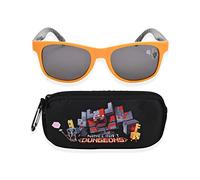 Minecraft Kids Sunglasses with Kids Glasses Case, Protective Toddler Sunglasses, Orange, 55 mm