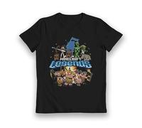 Minecraft Legends Allies vs Piglin Mobs Kids T-Shirt-12/13 Black
