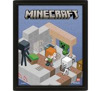 Minecraft Lenticular Poster Flip - Official Minecraft 3D Motion Wall Art with Flip Effect, Perfect for Gamers, Kids’ Rooms, or Collectors, Ideal for Gifting, Home Decor, or Display