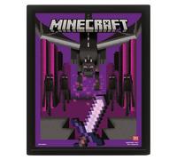 Minecraft Logo 3D Lenticular Poster in Purple Minecraft Purple
