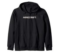 Minecraft Logo Black Zip Hoodie