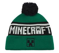 Minecraft Pom Beanie Hat, Green, One Size