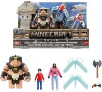 Minecraft Mattel Story Set with 3 Action Figures & 4 Accessories, A Well-Crafted Escape Figure Pack Inspired by A Movie, Toy Collectible