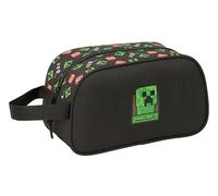 Minecraft - Medium Children's School Toiletry Bag with Handle, Children's Toiletry Bag, Adaptable to Cart, Easy Cleaning, Comfortable and Versatile, Quality and Resistance, 26 x 12 x 15 cm