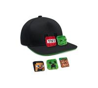 Minecraft Men's 3D Cap in Black Minecraft Black One Size