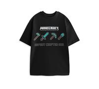 Minecraft Men's Adult Short Sleeved T-Shirt (Black) in Black | Size: Medium Minecraft Black M