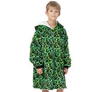 Minecraft Men's Blanket Hoodie (Kids Green) in Green Minecraft Green One Size