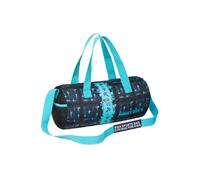 Minecraft Men's Neon Blue Gym Bag in Navy Minecraft Navy