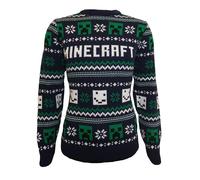 Minecraft Men's Patterned Knitted Christmas Jumper | Size: 2XL Minecraft Multicolor 2XL