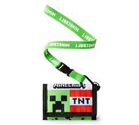 Minecraft Men's Strap Wallet | Boys Green | Official Merch Minecraft Green One Size